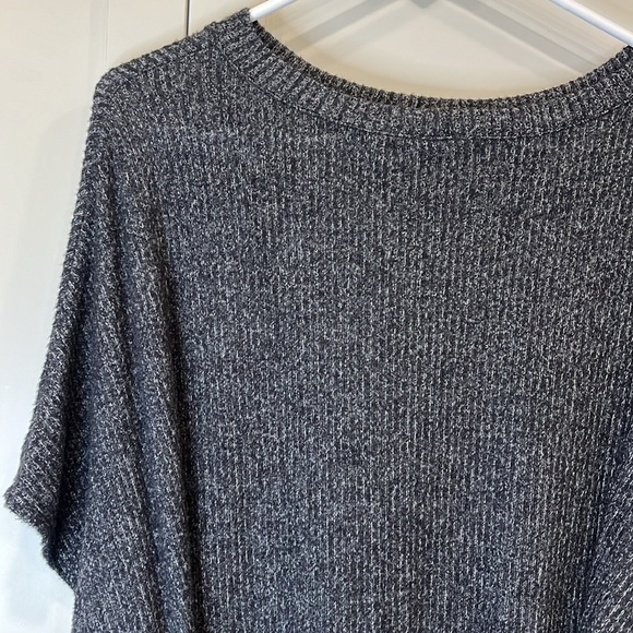 👚Urban Outfitters Soft Cozy Ribbed Tie Wrap Sweater Mini Dress Size(M)Blk - Picture 4 of 8